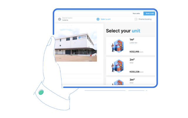 Reserve a storage unit online